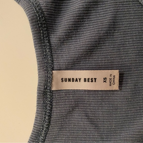 Sunday best blue scoop neck tank top - Picture 3 of 3